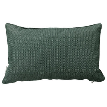 Cane-Line Link Scatter Cushion, Dark Green, 12.6x20.5