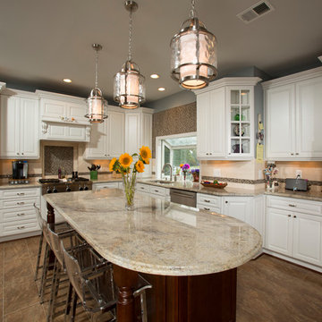 Addition Provided an In-Law-Suite,New Bedrooms for Teens,and a Gourmet Kitchen