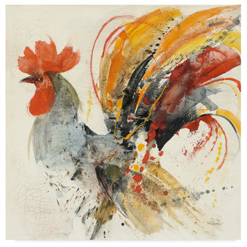 Albena Hristova 'Festive Rooster II' Canvas Art