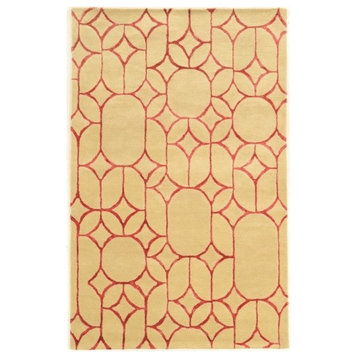 Linon Transitional Aspire 5' x 8' Rectangle Area Rugs With Ivory RUGAE1658