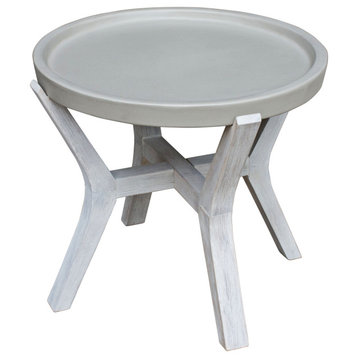 Bali 21" Indoor-Outdoor Round Side Accent Table
