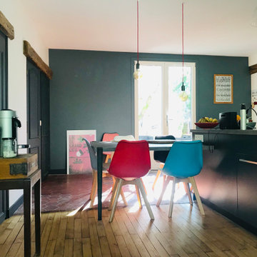 La cuisine gris anthracite