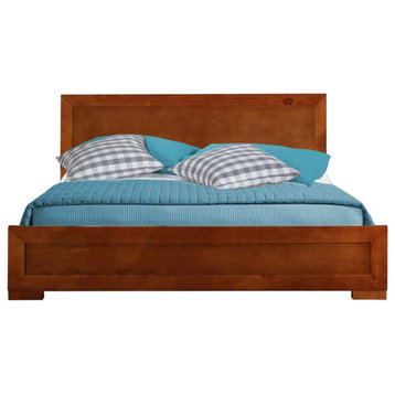 Camden Isle Oxford Wooden Cherry Twin Bed with Complete Slat System