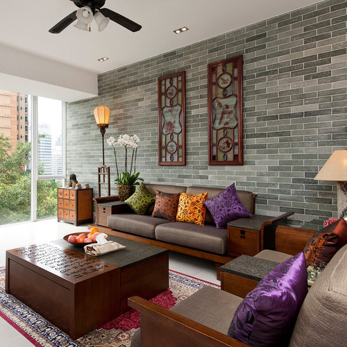 Asian Living Room Designs 116