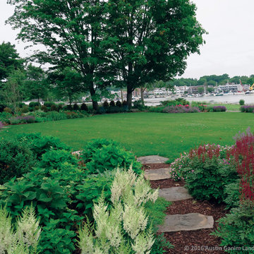 Circular Waterfront Garden - Darien, CT