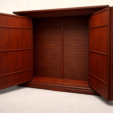 Concealed firearm cabinet for collector