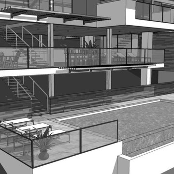 New energy efficient contemporary home - Tiburon California