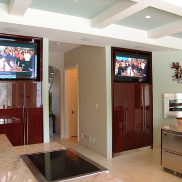 Pool House Double Television Installation