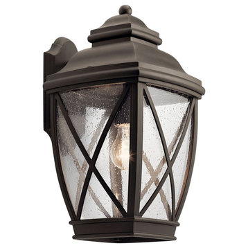 Kichler Tangier 1 Light Large Outdoor Wall Light in Olde Bronze