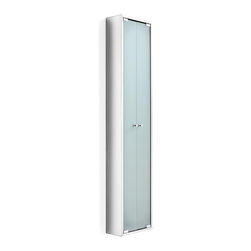 Pika 51575.81 Tall Frosted Glass Two Door Medicine Cabinet - Medicine Cabinets