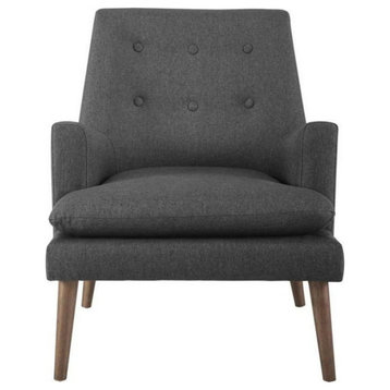 Addison Upholstered Lounge Chair, Gray