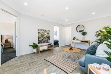 This is an example of a beach style living room in Adelaide.