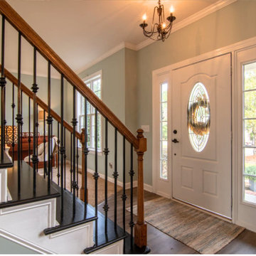 Therma-Tru Fiberglass Entry Door with Oval Decorative Glass
