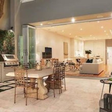 outdoor entertainment area
