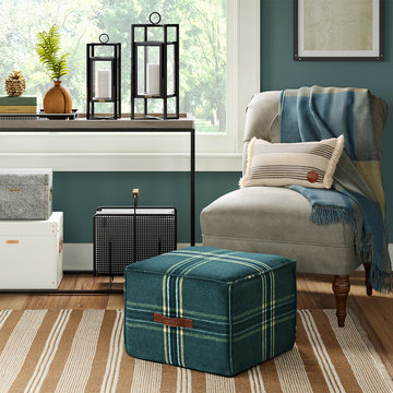 Farmhouse Reading Nook with Pattern Accents Collection