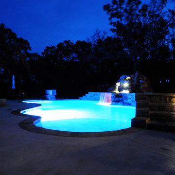 Custom Pool & Waterfall with Grotto.