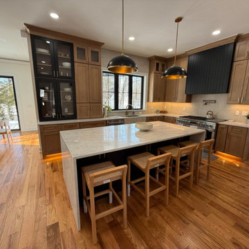 Dark, Light & Wood: A Kitchen Remodel in Riker Hill