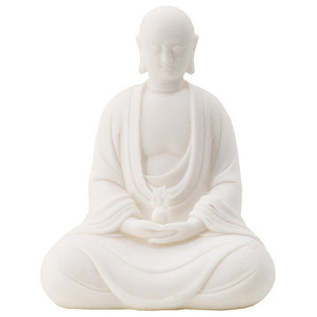 Sitting Buddha Statue Sculpture 7x5x9"