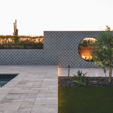 Luxury Fireplace and Complete Landscape Redesign