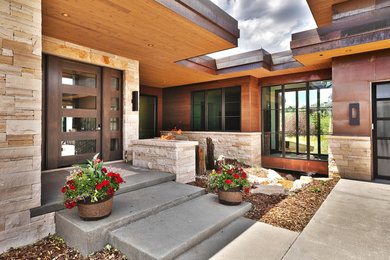 Trendy exterior home photo in Salt Lake City