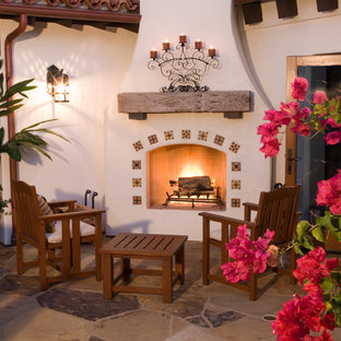 Stucco Fireplace Houzz