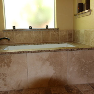 The Travertine Tub Pedestal