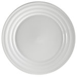 10 Strawberry Street - Swing White Dinner Plates, Set of 4 - Swing White : This handsome collection cradles your food with an Oversized ringed rim, conveying a light-hearted mood for a talented chef.