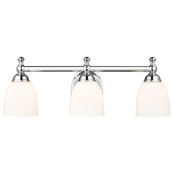 3 Light 21.5" Chrome Vanity Light