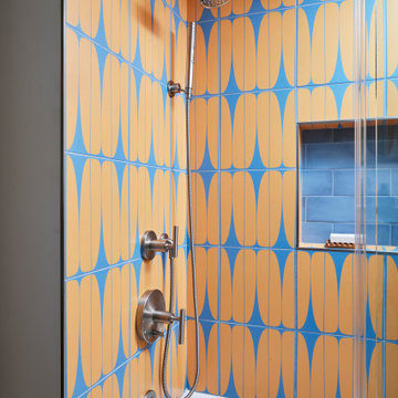 Fresh & Funky Double Bathroom Remodel
