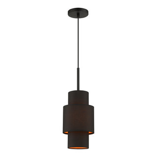 Sentosa 1 Light Pendant, Black - Transitional - Pendant Lighting - by ...