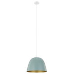 Eglo Lighting - Eglo Lighting 204079A Coretto - One Light Bowl Pendant - Birng a splash of color to your living space withCoretto One Light Bo Dark Green/Gold Dark *UL Approved: YES Energy Star Qualified: n/a ADA Certified: n/a  *Number of Lights: Lamp: 1-*Wattage:100w E26 Medium Base bulb(s) *Bulb Included:No *Bulb Type:E26 Medium Base *Finish Type:Dark Green/Gold