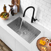28"L x 18"W Stainless Steel Single Basin Undermount Kitchen Sink
