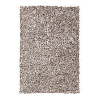 Chandra Rugs Zara Hand-Woven Contemporary Rug, Rectangular Silver 4'x6 ...