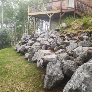 Landslide from Water & Soil Erosion Backyard Transformation