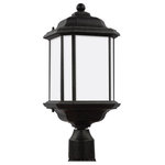 Sea Gull Lighting - Sea Gull Lighting 82529-746 Kent - 20.25" One Light Outdoor Post Lantern - Kent outdoor lighting fixtures by Sea Gull LightinKent 20.25" One Ligh Oxford Bronze Satin  *UL: Suitable for wet locations Energy Star Qualified: n/a ADA Certified: n/a  *Number of Lights: Lamp: 1-*Wattage:100w A19 Medium Base bulb(s) *Bulb Included:No *Bulb Type:A19 Medium Base *Finish Type:Oxford Bronze