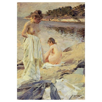 "Les Baigneuses" Digital Paper Print by Anders Leonard Zorn, 27"x38"