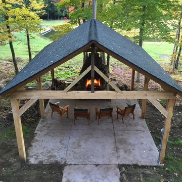 Outdoor fireplace