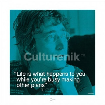 John Lennon, Life Is What Happens Quote Print