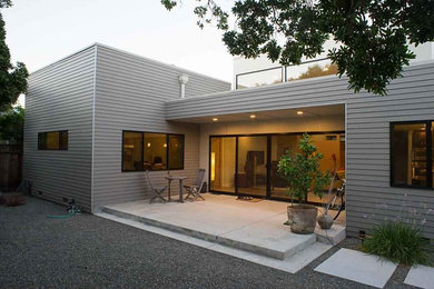 Inspiration for a large contemporary backyard concrete patio remodel in San Francisco with no cover
