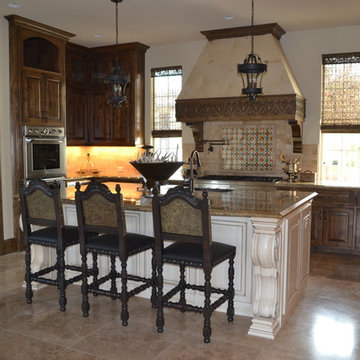 Spanish Flare - Turquoise Cabinetry