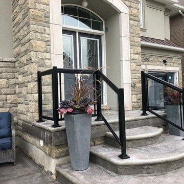 Aluminum and Glass Porch Railings - 132