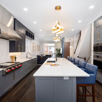 Chicago West Loop Signature Renovation: Kitchen, Entrance, and Powder Room Reviv