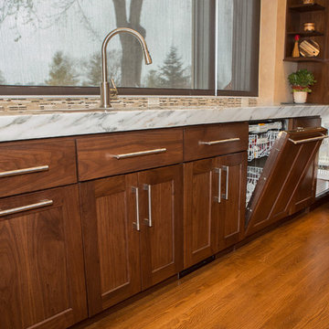 Mt. Prospect Kitchen Addition with Walnut Cabinets