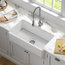Turino 33" Farmhouse Reversible Apron Front Fireclay 1-Bowl Kitchen Sink MWH
