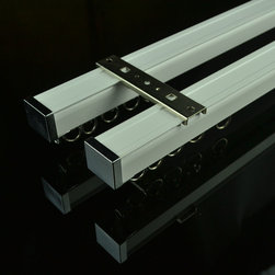CHR7622 Ceiling Mounted Double Curtain Tracks and Rails - Window Treatment Accessories