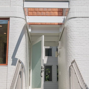 Front entry gate into the shared courtyard
