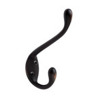 Large Coat and Hat Hook Individual Hook, Oil-Rubbed Bronze