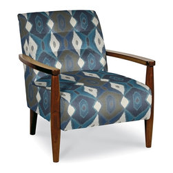 Stiletto Stationary Chair by La-Z-Boy shown in Indigo - Products