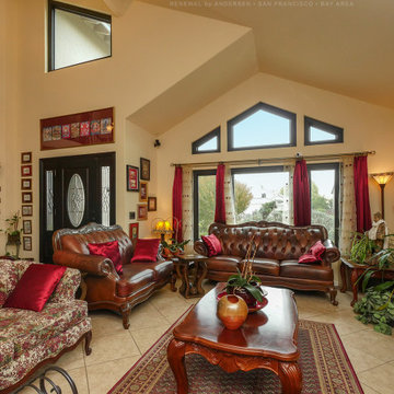 New Windows in Gorgeous Living Room - Renewal by Andersen San Francisco Bay Area