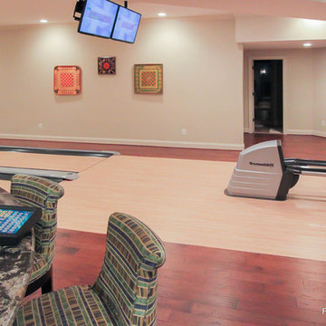 Basement Bowling Alley in Northern Virginia